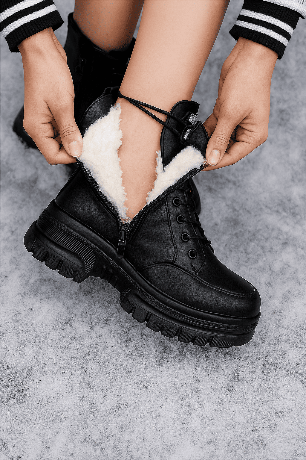 BLACK FRIDAY - Anfibi invernali in pelle